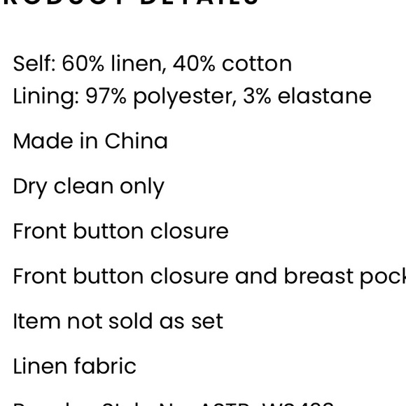 ASTER THE LABEL VEST - Picture 7 of 7